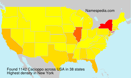 Surname Cacioppo in USA Surname Cacioppo in USA