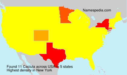 Surname Caciula in USA Surname Caciula in USA