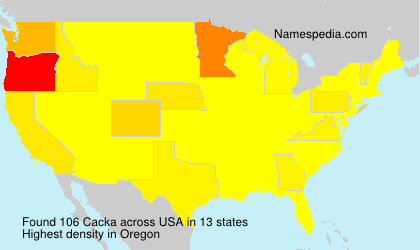 Surname Cacka in USA Surname Cacka in USA