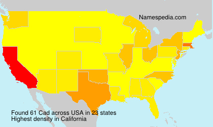 Surname Cad in USA Surname Cad in USA