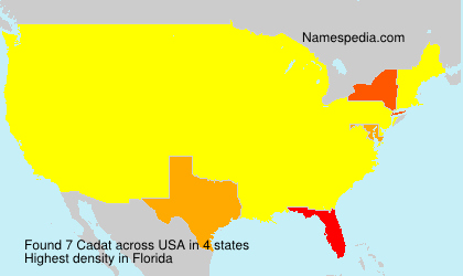 Surname Cadat in USA Surname Cadat in USA