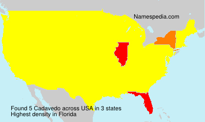 Surname Cadavedo in USA Surname Cadavedo in USA