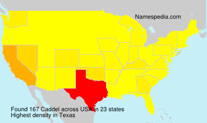 Surname Caddel in USA Surname Caddel in USA
