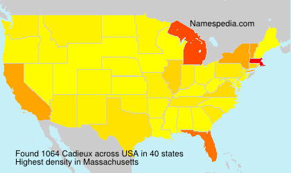 Surname Cadieux in USA Surname Cadieux in USA