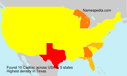 Surname Cadilac in USA Surname Cadilac in USA