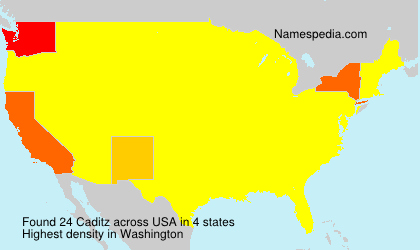 Surname Caditz in USA Surname Caditz in USA