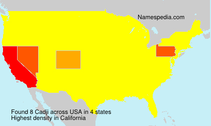 Surname Cadji in USA Surname Cadji in USA