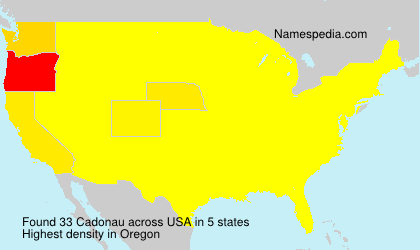 Surname Cadonau in USA Surname Cadonau in USA