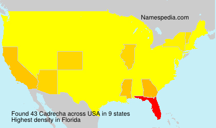 Surname Cadrecha in USA Surname Cadrecha in USA