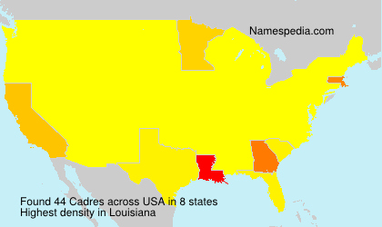 Surname Cadres in USA