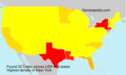 Surname Cadro in USA Surname Cadro in USA