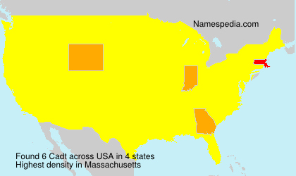 Surname Cadt in USA Surname Cadt in USA