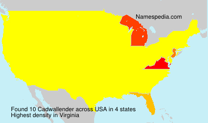 Surname Cadwallender in USA Surname Cadwallender in USA
