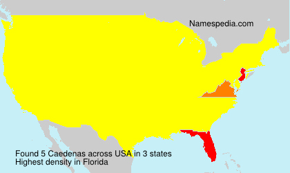 Surname Caedenas in USA Surname Caedenas in USA