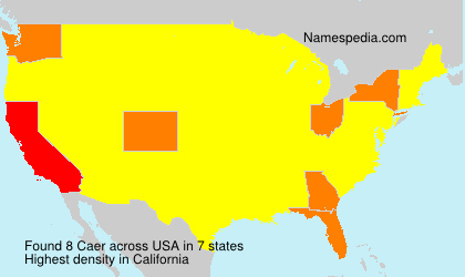 Surname Caer in USA Surname Caer in USA