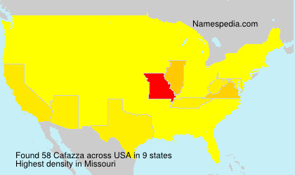 Surname Cafazza in USA Surname Cafazza in USA