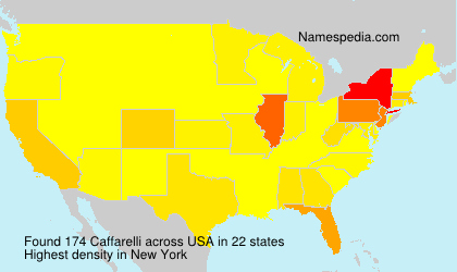 Surname Caffarelli in USA Surname Caffarelli in USA
