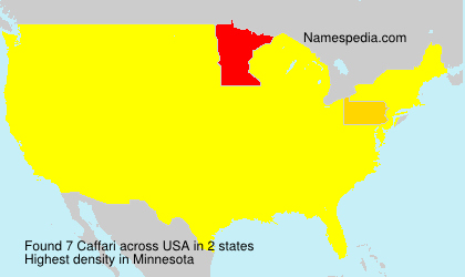 Surname Caffari in USA Surname Caffari in USA