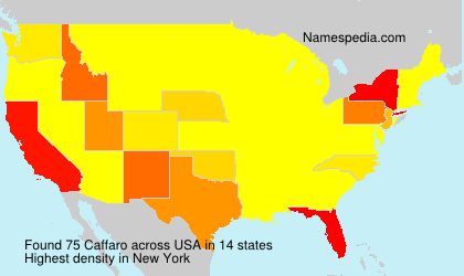 Surname Caffaro in USA Surname Caffaro in USA