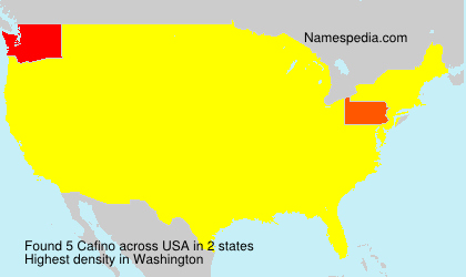 Surname Cafino in USA Surname Cafino in USA