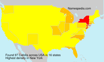 Surname Cafolla in USA Surname Cafolla in USA