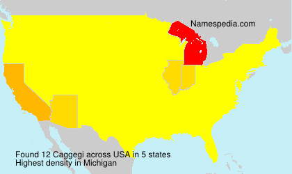 Surname Caggegi in USA Surname Caggegi in USA
