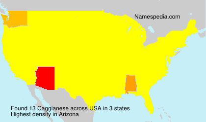 Surname Caggianese in USA Surname Caggianese in USA