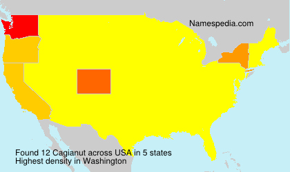 Surname Cagianut in USA Surname Cagianut in USA