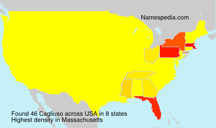 Surname Cagliuso in USA Surname Cagliuso in USA