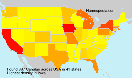 Surname Cahalan in USA Surname Cahalan in USA