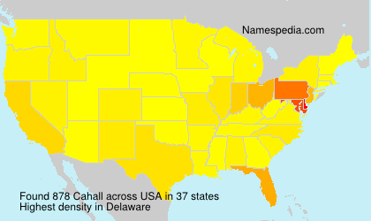 Surname Cahall in USA Surname Cahall in USA