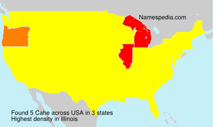 Surname Cahe in USA Surname Cahe in USA