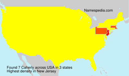 Surname Caherly in USA Surname Caherly in USA