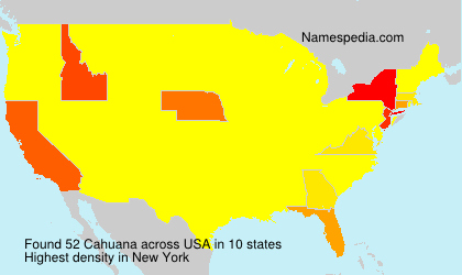 Surname Cahuana in USA Surname Cahuana in USA