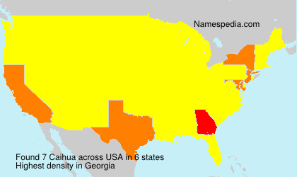 Surname Caihua in USA Surname Caihua in USA