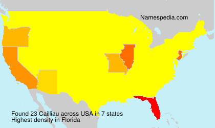 Surname Cailliau in USA Surname Cailliau in USA