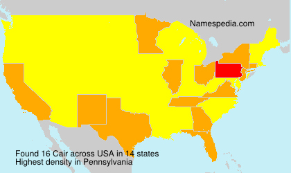 Surname Cair in USA Surname Cair in USA