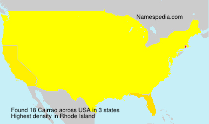 Surname Cairrao in USA Surname Cairrao in USA