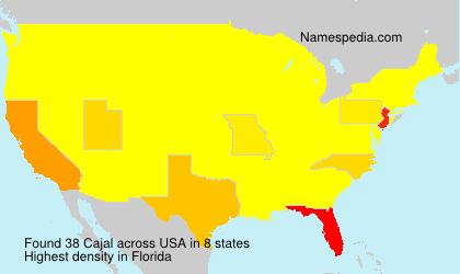 Surname Cajal in USA Surname Cajal in USA