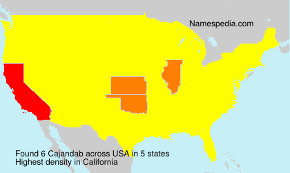 Surname Cajandab in USA Surname Cajandab in USA