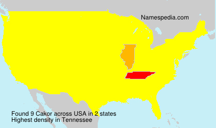 Surname Cakor in USA Surname Cakor in USA