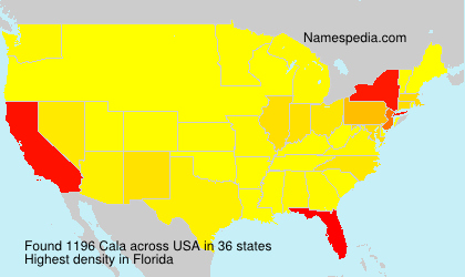 Surname Cala in USA Surname Cala in USA