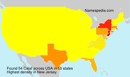 Surname Calaf in USA Surname Calaf in USA