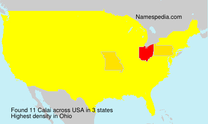 Surname Calai in USA Surname Calai in USA