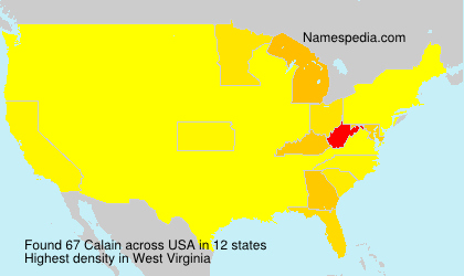 Surname Calain in USA Surname Calain in USA