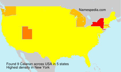 Surname Calanan in USA Surname Calanan in USA