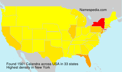Surname Calandra in USA Surname Calandra in USA