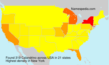 Surname Calandrino in USA Surname Calandrino in USA