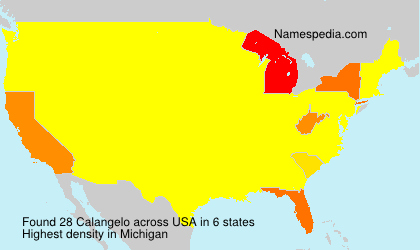 Surname Calangelo in USA Surname Calangelo in USA