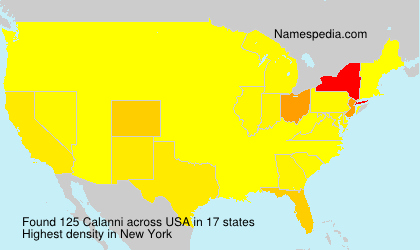 Surname Calanni in USA Surname Calanni in USA